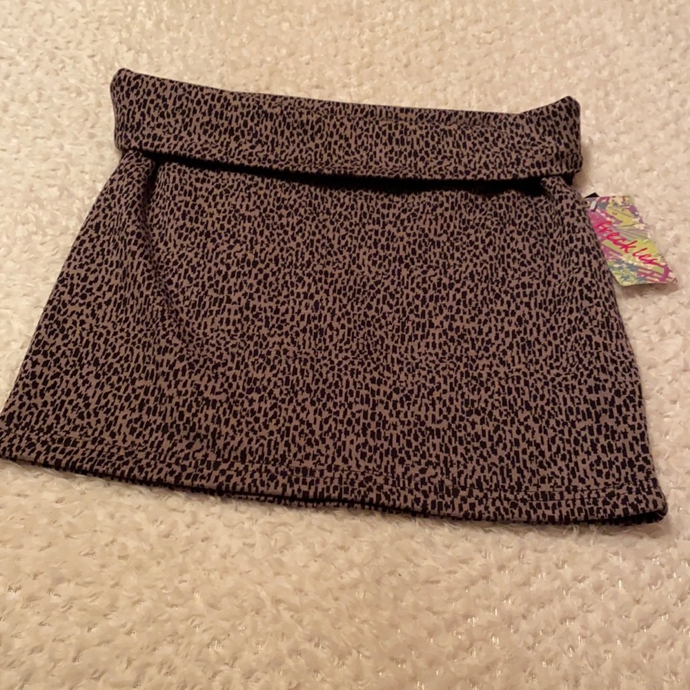 NWT Freckles Animal Print Skirt Size M